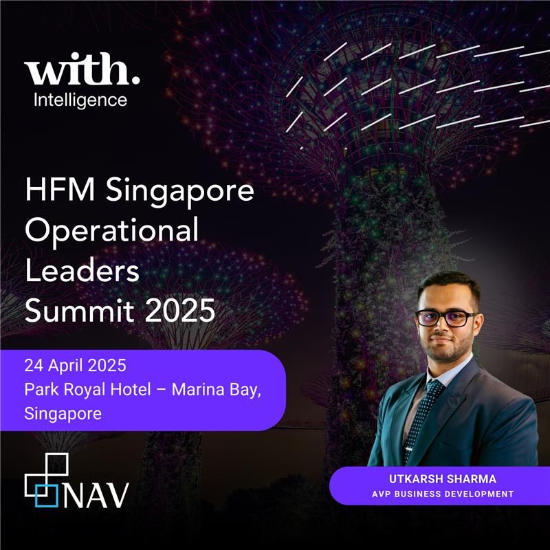 NAVFundServices's tweet photo. Excited to be an Associate Sponsor at #WithIntelligence #HFMSingapore Operational Leaders Summit 2025!
Our AVP, Utkarsh Sharma, will represent NAV at the conference.
Looking forward to great conversations & connections.
Want to meet? Book a meeting: https://t.co/jM5fPqQWct https://t.co/EendyJ2IzU