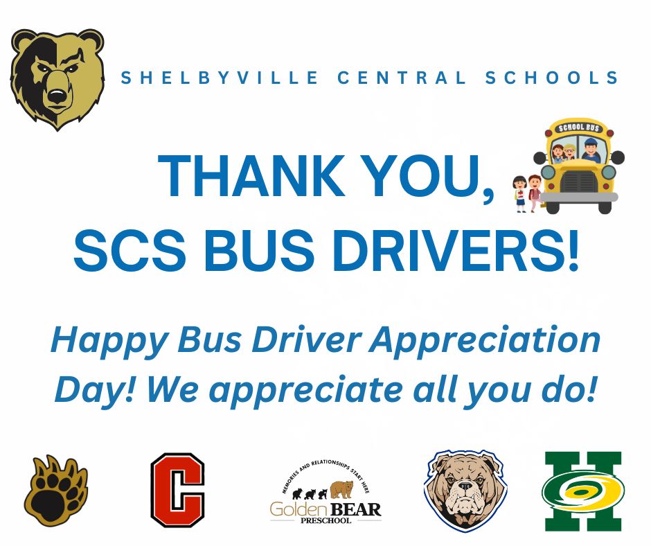 We appreciate our outstanding bus driver crew!