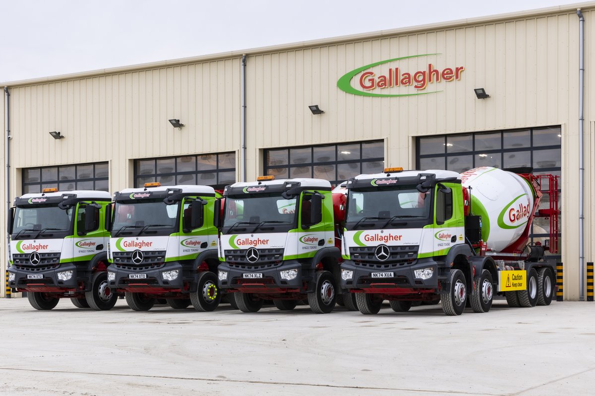 🚛 New truck mixers have landed at Gallagher Group! Featuring Mercedes-Benz 3240 chassis &amp; Schwing Stetter UK mixers — built for quality, performance &amp; keeping things moving. 💪 #GallagherGroup #ExcellenceDelivered