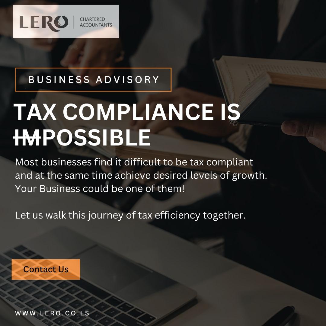 LeroChartered's tweet photo. Good day! We wish you a productive week ahead.

For all your accounting needs, we are at your service. 
Please contact us on 28322247 or 58123017

Please visit our website https://t.co/80plZdhuNg or email us at info@lero.co.ls for further clarification

 #Accounting #audit #tax https://t.co/WLFMn7rRw3