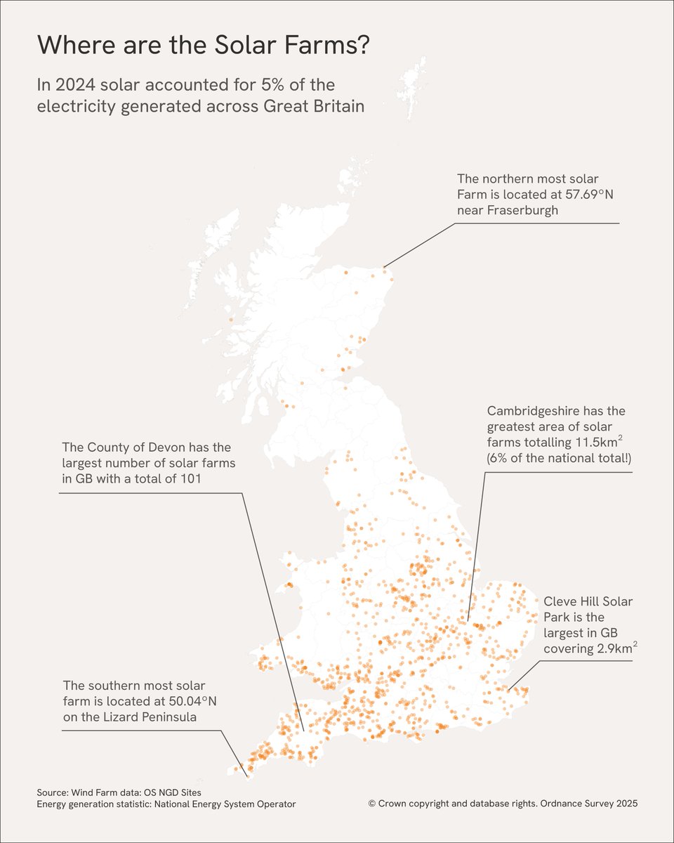 This Earth Day, our data viz team has mapped where Britain's renewable energy is thriving. 🌍 
#OurPowerOurPlanet #EarthDay2025
