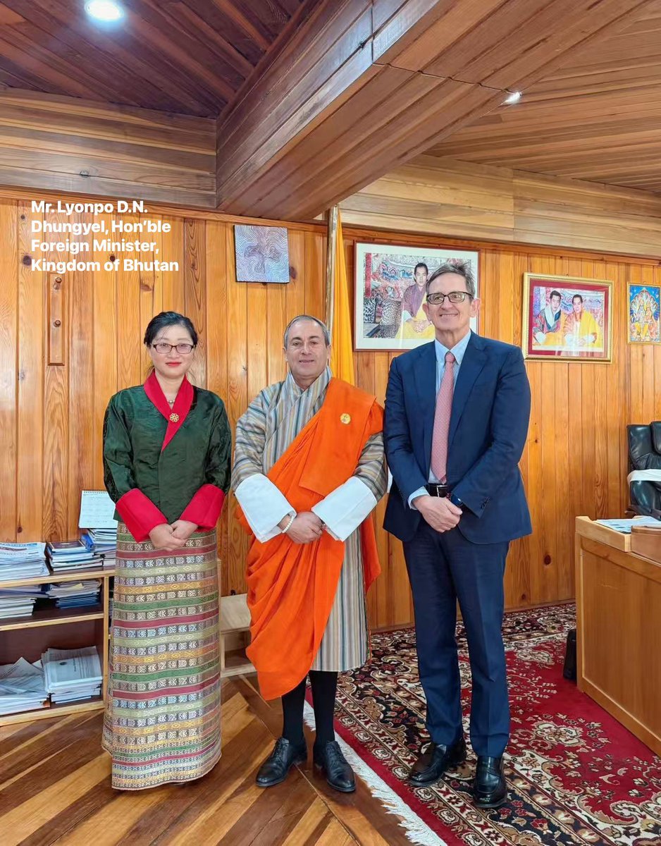 SingularityAca2's tweet photo. 🌍 Transforming Sustainable Development: A Cross-Continental Partnership 🤝
 
🔹 Following the signing of a MoU with Bhutanese Prime Minister Tshering Tobgay and the Bhutanese Embassy in Switzerland during the 2025 Davos World Economic Forum. From April 10-20, a delegation from the Singularity Academy, led by Prof. Dr. ir. Ying Zhang and Dr. iur. Urs Lustenberger, undertook a landmark mission to Bhutan. This visit not only deepened bilateral relations but also established novel standards for sustainable development through creative initiatives and strategic collaborations.
 
Our core accomplishments:
 
✅ Healthcare & Wellbeing: Traditional Tibetan medicine is being integrated with German medical technology and Swiss academic knowledge. This strategic integration also facilitates the development of mental health programs that align with Bhutan’s Gross National Happiness (GNH) objectives, with the aim of promoting the overall well - being of the population.

✅ Clean Energy Advancements: Identifying pathways for hydrogen mobility and green hydrogen production, leveraging Bhutan’s abundant hydropower resources.

✅ Educational Collaboration: Customizing courses for eco-tourism and business law, fostering academic exchanges and talent development.

✅ Sustainable Tourism: Crafting strategies to preserve Bhutan’s cultural heritage while developing high-value tourism experiences.

✅ Timber Engineering & Sustainable Construction: Pioneering sustainable wood engineering for buildings and driving eco-friendly urban and transport development.
 
🇨🇭🇧🇹 This isn’t just a partnership—it’s a revolution in sustainable collaboration. With a focus on localized solutions and shared knowledge, we’re turning Bhutan’s unique resources into global sustainability models. 
#Bhutan #Switzerland #WorldEconomicForum #Davos #MoU #SustainableDevelopment #GlobalPartnerships #CrossContinentalCollaboration  
#GrossNationalHappiness 
#GelephuMindfulnessCity #HealthcareInnovation #TraditionalMedicine  
#CleanEnergy #HydrogenMobility #GreenHydrogen #EcoTourism  
#SustainableTourism #InternationalLaw #TimberEngineering #SustainableConstruction  
#BhutanSDGs #SwissBhutanPartnership #GermanTech #SingularityAcademy  
#RenewableEnergy #CulturalPreservation #TalentDevelopment  
#ClimateAction #LeadershipInSustainability #AcademicCollaboration  
#MentalHealth #CircularEconomy