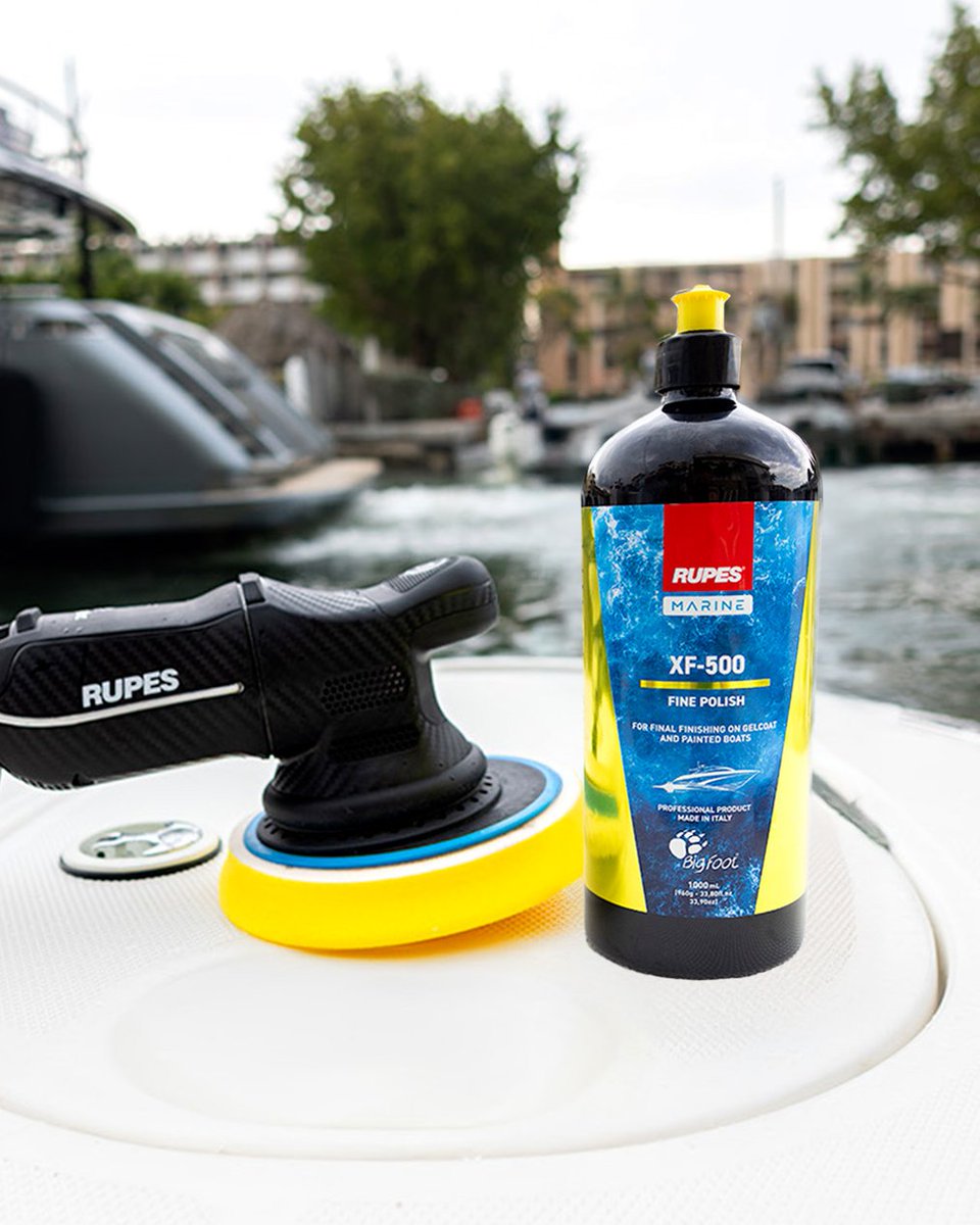 Introducing the all-new RUPES Marine XF-500 Fine Polish! Achieve a flawless, mirror-like finish on gelcoat and painted boats with this premium polishing solution: rupes-marine.com

#rupes #rupesmarine