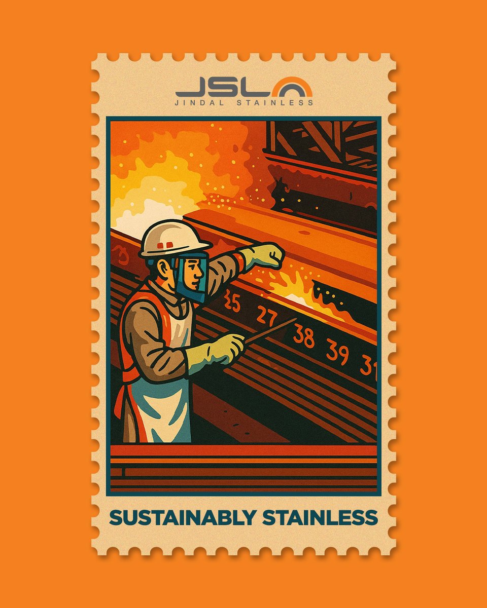 Jindal_Official's tweet photo. This isn’t just a stamp. It’s a seal of stainless trust.
#JindalStainless #JSL #Stainless #StainlessSteel #StampverseTrend #Stampverse https://t.co/jhYbTrPPaz