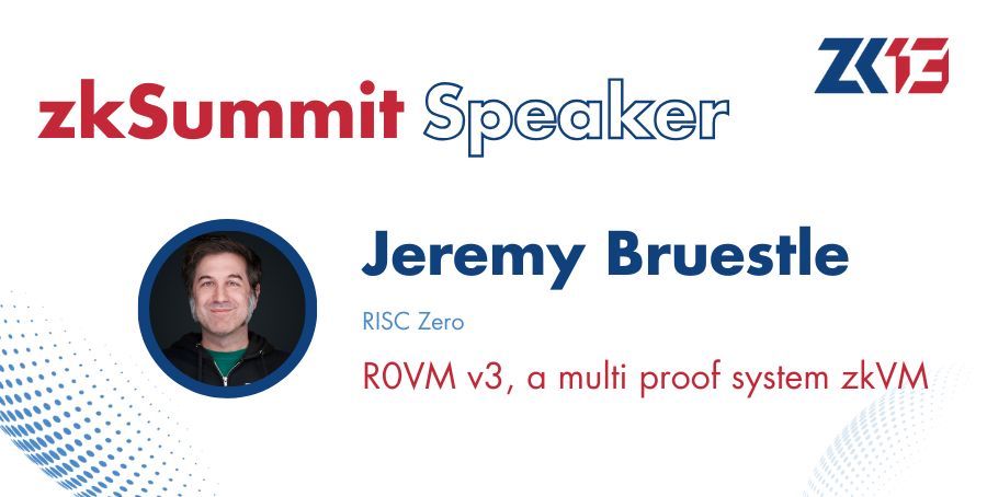 Zero Knowledge Podcast (@zeroknowledgefm) on Twitter photo Explore how to escape tight coupling between proof system, field, and zkVMs with <a href="/BruestleJeremy/">Jeremy Bruestle</a>. Based on new programming models, he'll show how to modularize circuits, to achieve a zkVM that works efficiently in binary-field proof systems and small prime-field STARKs. Explore how to escape tight coupling between proof system, field, and zkVMs with <a href="/BruestleJeremy/">Jeremy Bruestle</a>. Based on new programming models, he'll show how to modularize circuits, to achieve a zkVM that works efficiently in binary-field proof systems and small prime-field STARKs.