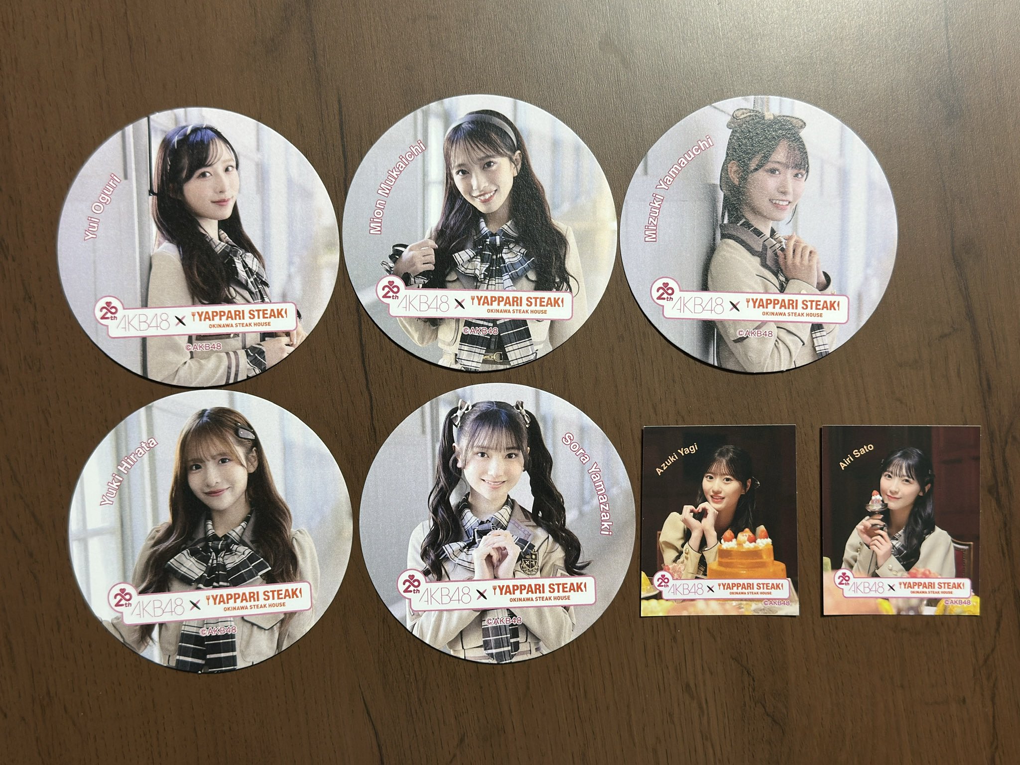 村山彩希 AKB48やっぱりステーキ コースター アクスタ 缶バッジ ステッカー 村山彩希 AKB48やっぱりステーキ コースター アクスタ 缶バッジ