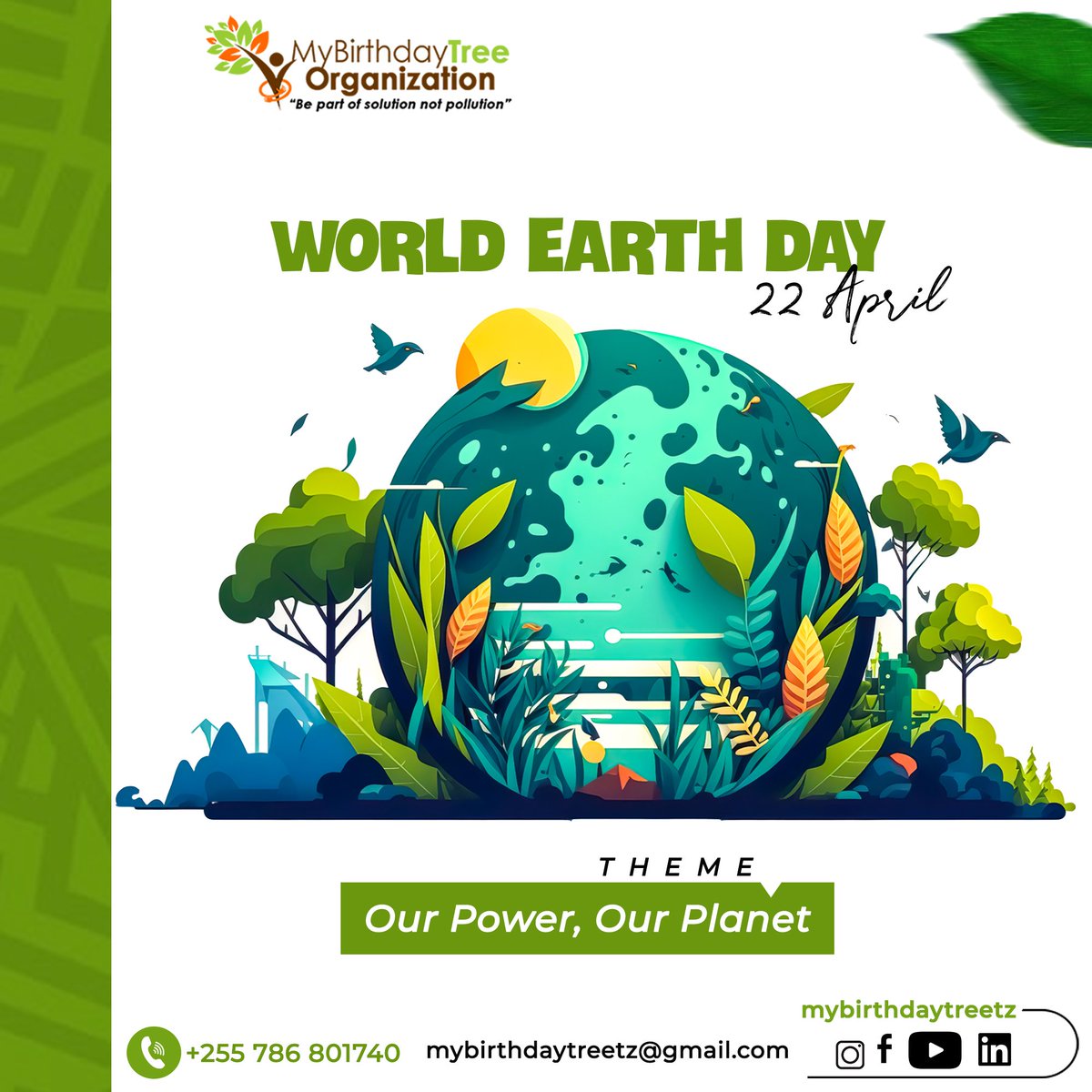..

Our planet, our power 💫

Beneath the skies and oceans deep,
Our planet stirs and begins to speak,
With every tree, with every flower,
We rise as one.

 🥳 Happy Earth day 2025,  let’s protect what sustains us 🌎💚

#earthday2025 #mbto #biodiversity