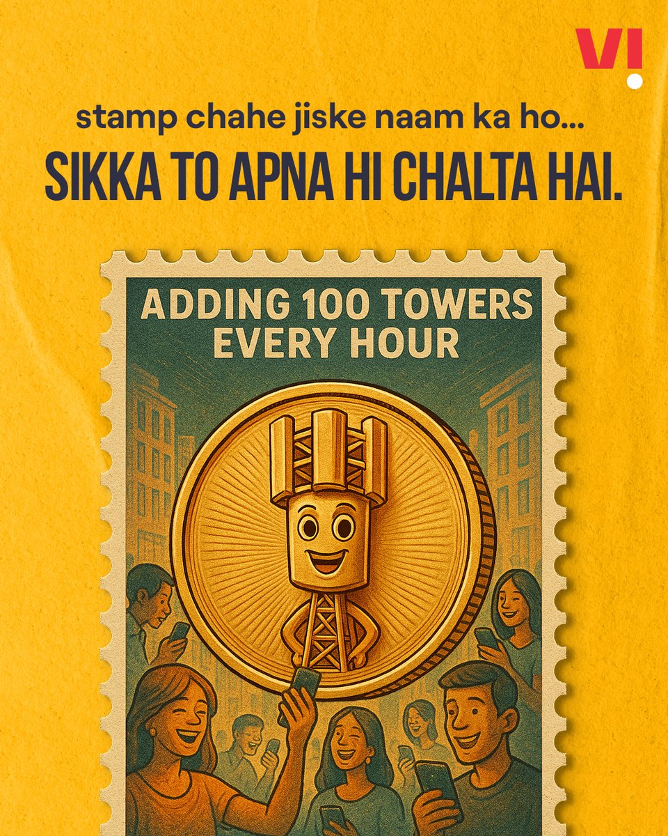 ViCustomerCare's tweet photo. Network ka asli boss kaun? Check the coin.
.
.
#Vi #100TowersEveryHour #ViNetwork #Vi5G #Stampverse https://t.co/cB4X9eRmDZ