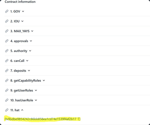 DcentraliseMe's tweet photo. 🔥 Maker really is still alive 🔥
The HAT lives on.
It's been moved onto another, LIVE, DSChief - meaning the ability to pass votes still exists and hasn't been shut down.
Not only that but there's a proposal sitting there... awaiting execution.
Why move the HAT to keep governance live? Why then queue a proposal?
v2 is loading... so too is the peg
#pDAI to 1 dollar
https://t.co/75FNtRgSA5