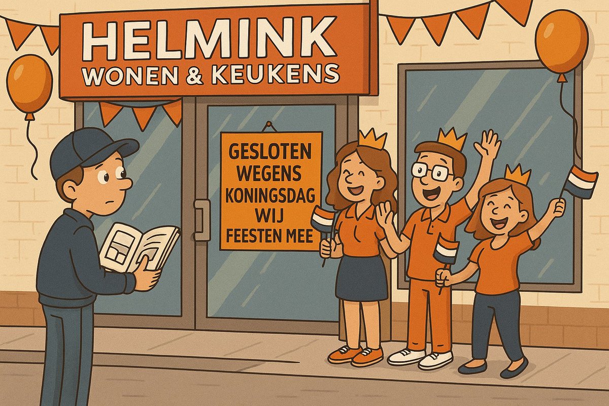 helminkwonen's tweet image. Zaterdag a.s. 26 april vieren wij koningsdag en zijn daarom de hele dag gesloten. Op dinsdag 29 april zijn wij weer geopend volgens normale openingstijden. Meer info zie onze website.