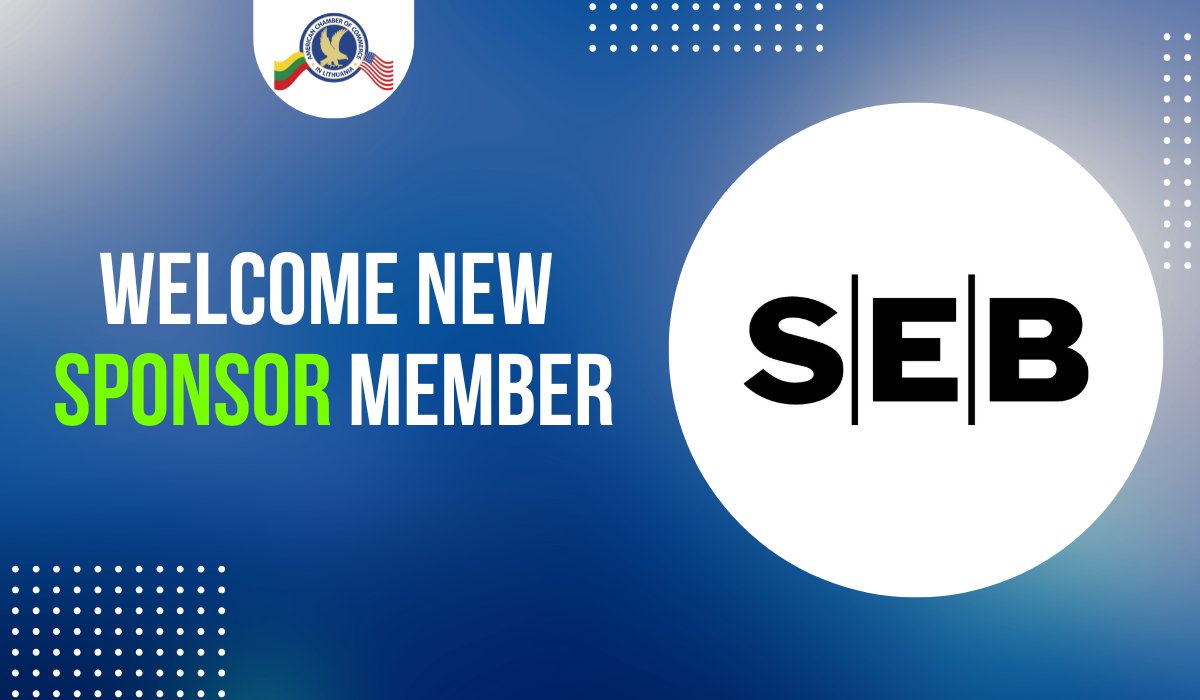 📣 SPONSOR MEMBER ANNOUNCEMENT! 📣 We are happy to announce that SEB is joining the American Chamber of Commerce in Lithuania as our latest #Sponsor member! 👏👏👏 #AmChamCheersSEB