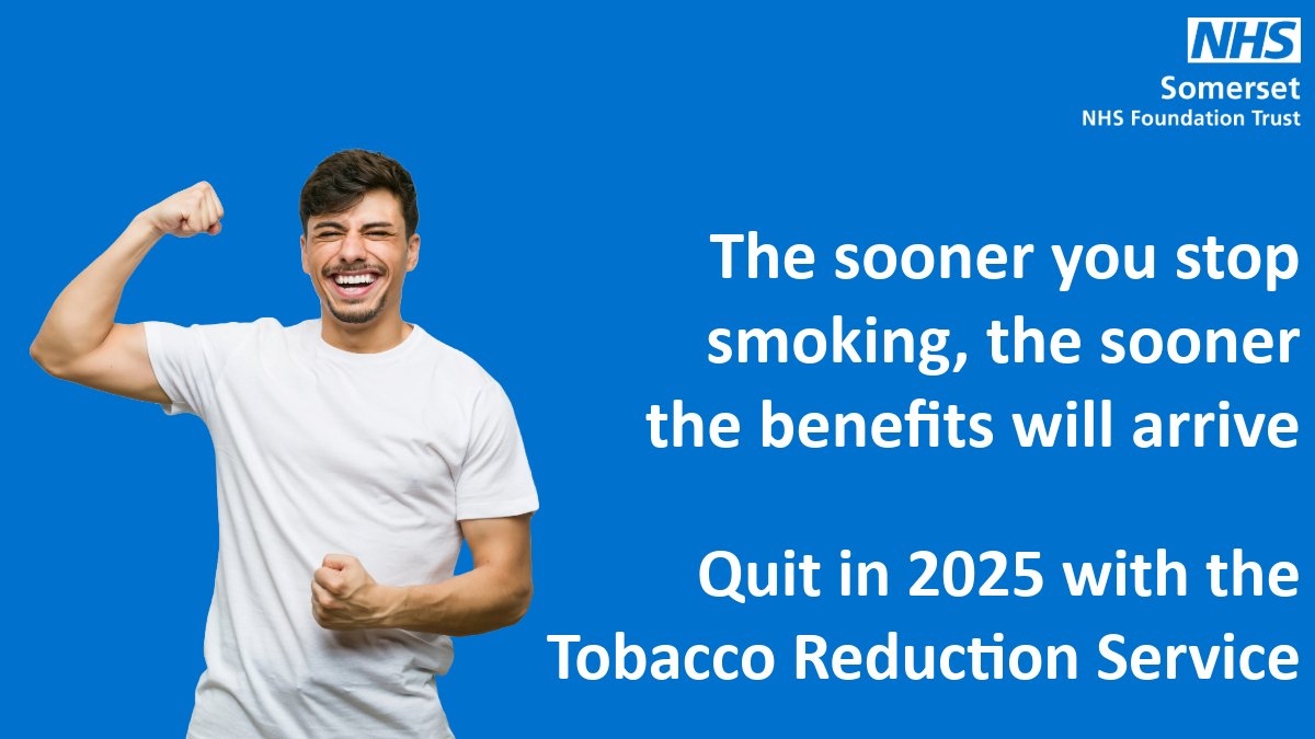 After you smoke your last cigarette, your body begins a series of positive changes that continue for years!

You’ll reduce the risk of a heart attack, lung disease and many cancers!🫁

12 weeks stop smoking support, available in Somerset🚭

#quitsmoking #somersetft #support #nhs