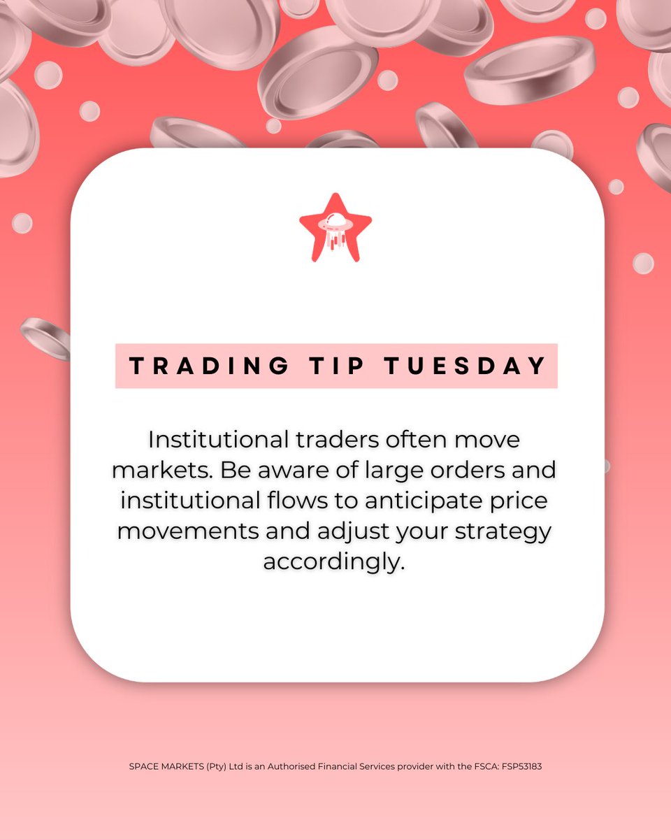 SpaceMarkets's tweet image. Unlock the Power of Institutional Trading 🏦

Institutional traders shape the markets. Understand market flows and leverage data-driven insights to stay ahead of the game. 📊

#SpaceMarkets #TradingTipTuesday #InstitutionalTrading #MarketMovers