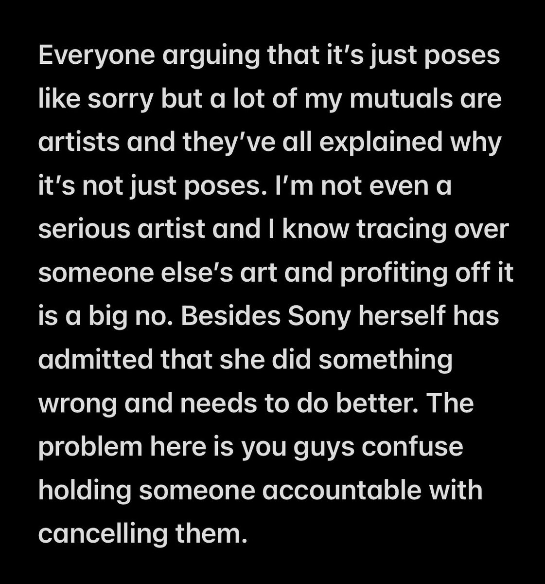 katsukeys_'s tweet photo. Idc if you think it’s “not that deep” more than enough artists have come out to say that it very much is that deep. https://t.co/9z1ZCLbZ8k