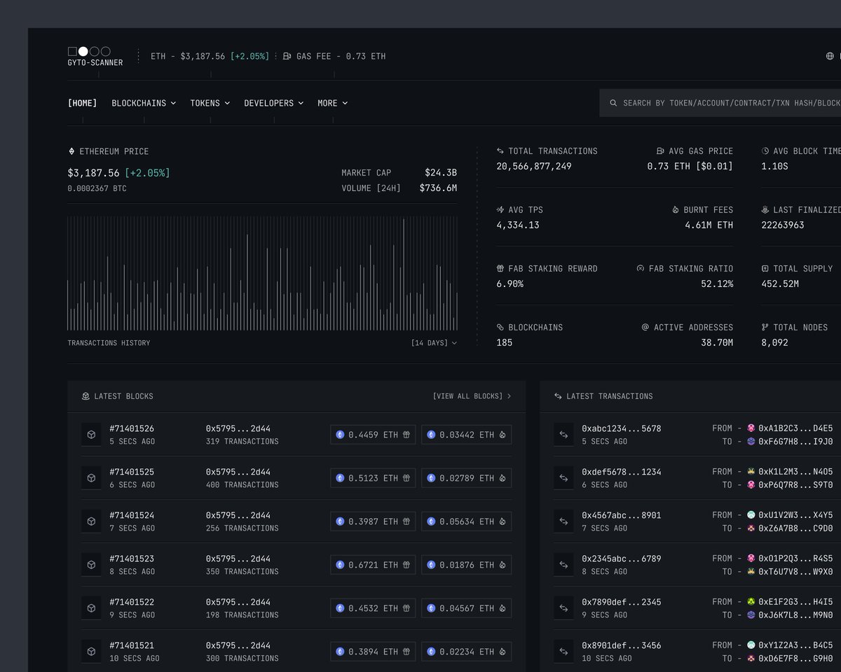 Crypto scanner but in terminal dev theme