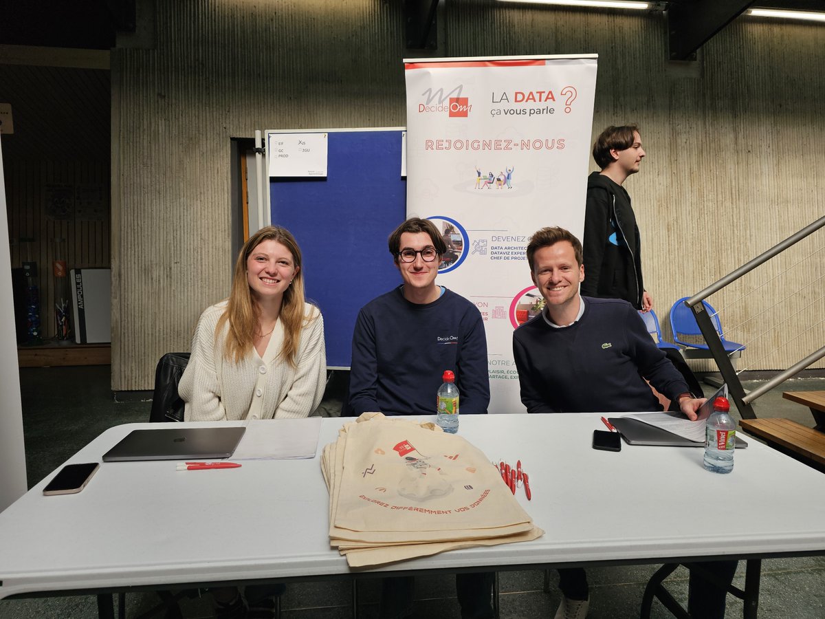 Merci à DecideOm - Expert Data d'avoir participé au forum de l'apprentissage de #PolytechLille !