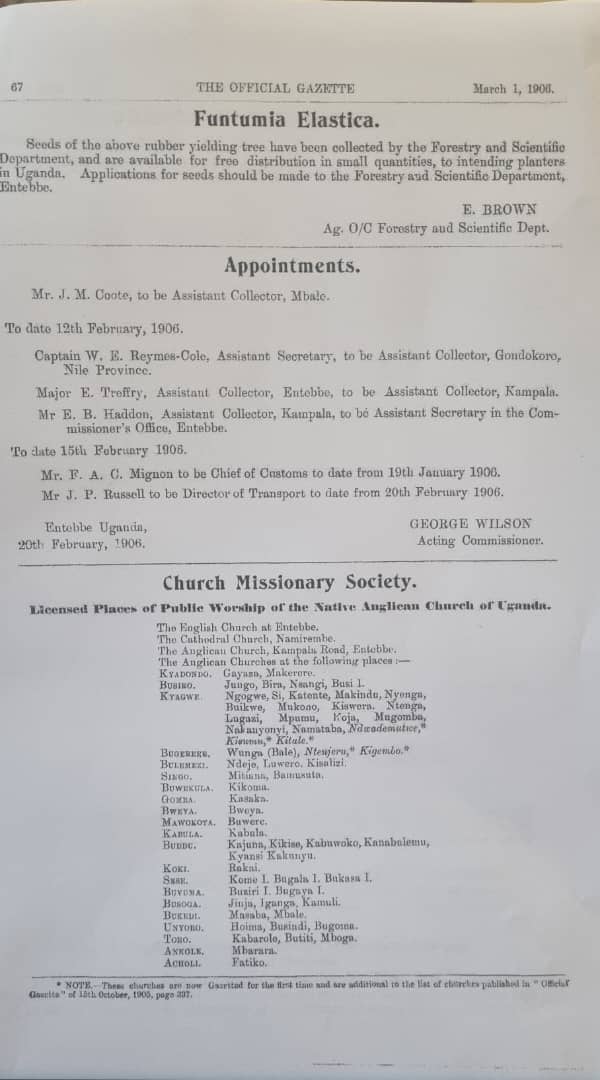 Before saying I Do, ask if the church is licensed to celebrate marriages. Licensing of churches dates back to 1904 when the Marriage Act was enacted. See a gazette notice of 1906 with licensed Anglican churches on page 2. Muliwa kale? <a href="/ZeeroBrain/">Useful Idiot</a> <a href="/DuncanAbigaba/">Duncan Abigaba</a> <a href="/NIRA_Ug/">NIRA</a> <a href="/Oquals/">Peter Okwalinga Jr.</a>