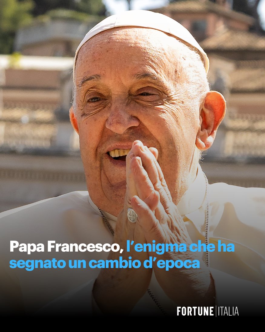 “Con dignità ma come ogni cristiano”, così ha chiesto di essere sepolto Papa Francesco.

Scopri l’editoriale del direttore <a href="/AnnalisaChirico/">Annalisa Chirico</a> 👇

fortuneita.com/2025/04/22/pap…

#PapaFrancesco #papa #dignità #pastore #sobrietá
#francesco #chiesa