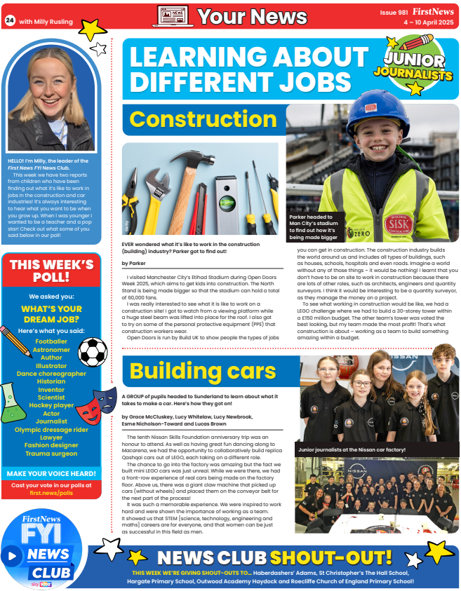 Open Doors Week (@opendoorsweek) on Twitter photo .<a href="/BuildUK/">Build UK</a>'s <a href="/JoFautley/">Jo Fautley</a>’s son Parker has written in <a href="/First_News/">First News 🗞️❤️💙</a> about his #OpenDoors25 visit to the Etihad Stadium’s North Stand expansion hosted by
<a href="/JohnSiskandSon/">John Sisk & Son</a>.
Take a look! 👀
#ThankYou First News for helping to promote #construction #careers. .<a href="/BuildUK/">Build UK</a>'s <a href="/JoFautley/">Jo Fautley</a>’s son Parker has written in <a href="/First_News/">First News 🗞️❤️💙</a> about his #OpenDoors25 visit to the Etihad Stadium’s North Stand expansion hosted by
<a href="/JohnSiskandSon/">John Sisk & Son</a>.
Take a look! 👀
#ThankYou First News for helping to promote #construction #careers.