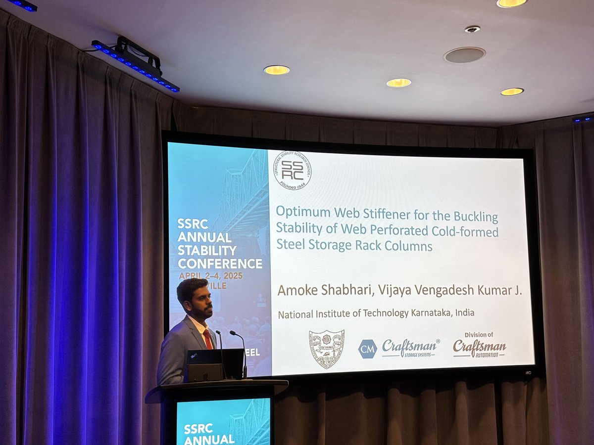 surathkal_nitk's tweet photo. NITK Surathkal earns global acclaim at #SSRC2025 in Louisville, KY, USA (Apr 1–4, 2025). Research by Mr. Amoke Shabhari, Research Scholar, and Dr. J. Vijaya Vengadesh Kumar, Asst. Prof., Dept. of Civil Eng., selected among 49 papers worldwide. #NITKPride @PMOIndia @EduMinOfIndia https://t.co/F1RGebFXLT
