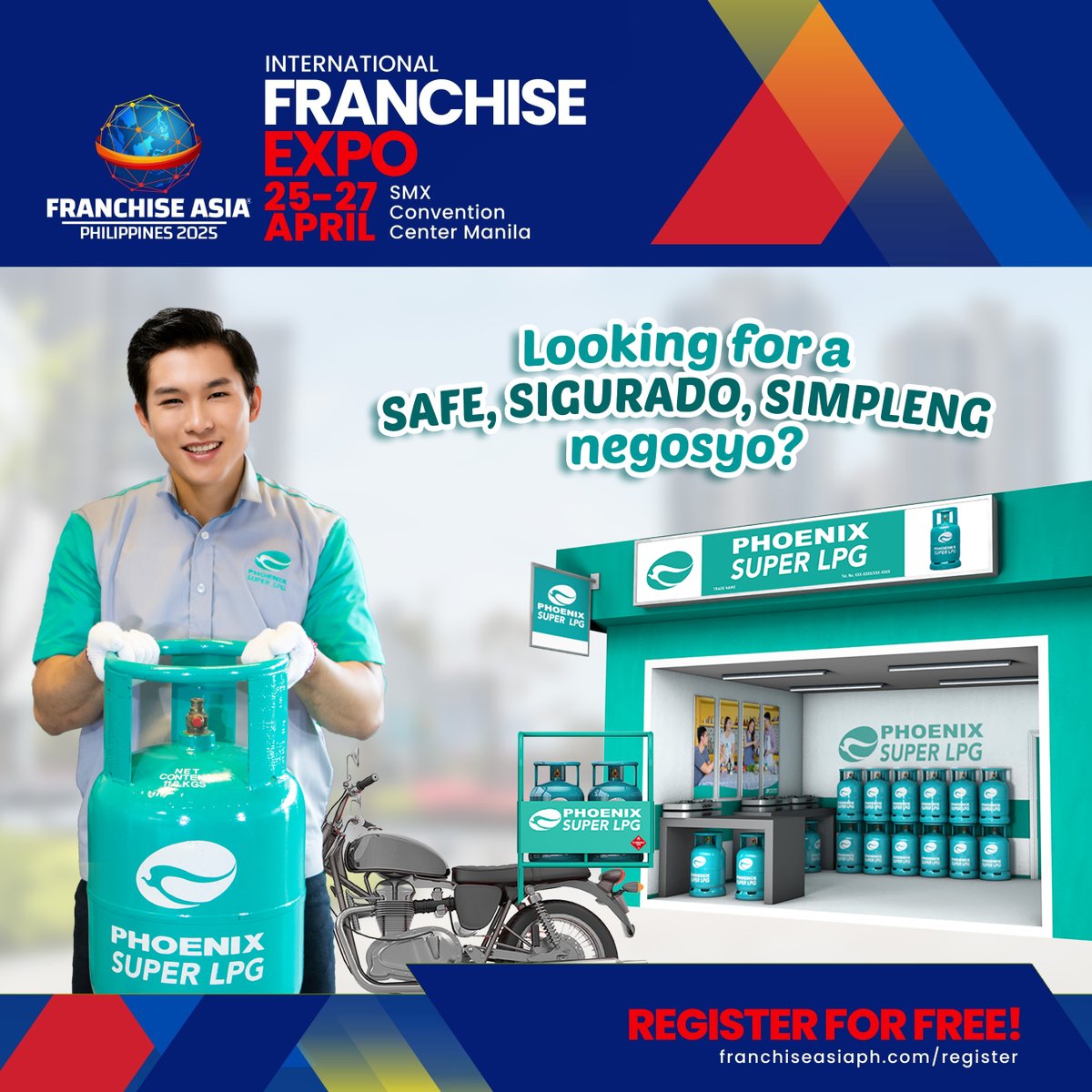 Discover the joys of cooking with Phoenix SUPER LPG at the International Franchise Expo!

📍 Booth#246
April 25–27, 2025 | 10 AM–7 PM
SMX Convention Center, Pasay City

Discover exciting dealership opportunities

We can’t wait to see you there!
#PhoenixSuperLPG #FranchiseAsiaPh
