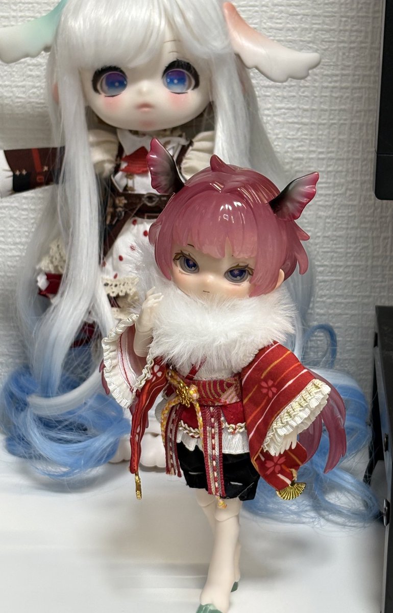 「あと龍ティーユの髪を付けた中華服鹿足リロロちゃんがド性癖だったのでドラゴンカスタ」|まめしおのイラスト