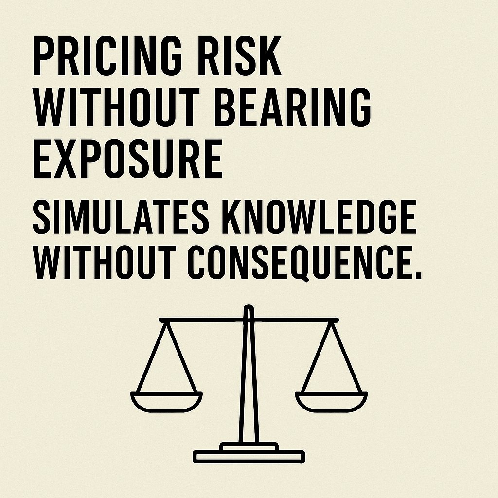 CLandtsheer's tweet image. Pricing risk
without bearing exposure
simulates knowledge
without consequence.

#RiskModeling #FinanceDesign #CryptoGovernance #InstitutionalObfuscation #DigitalSovereignty