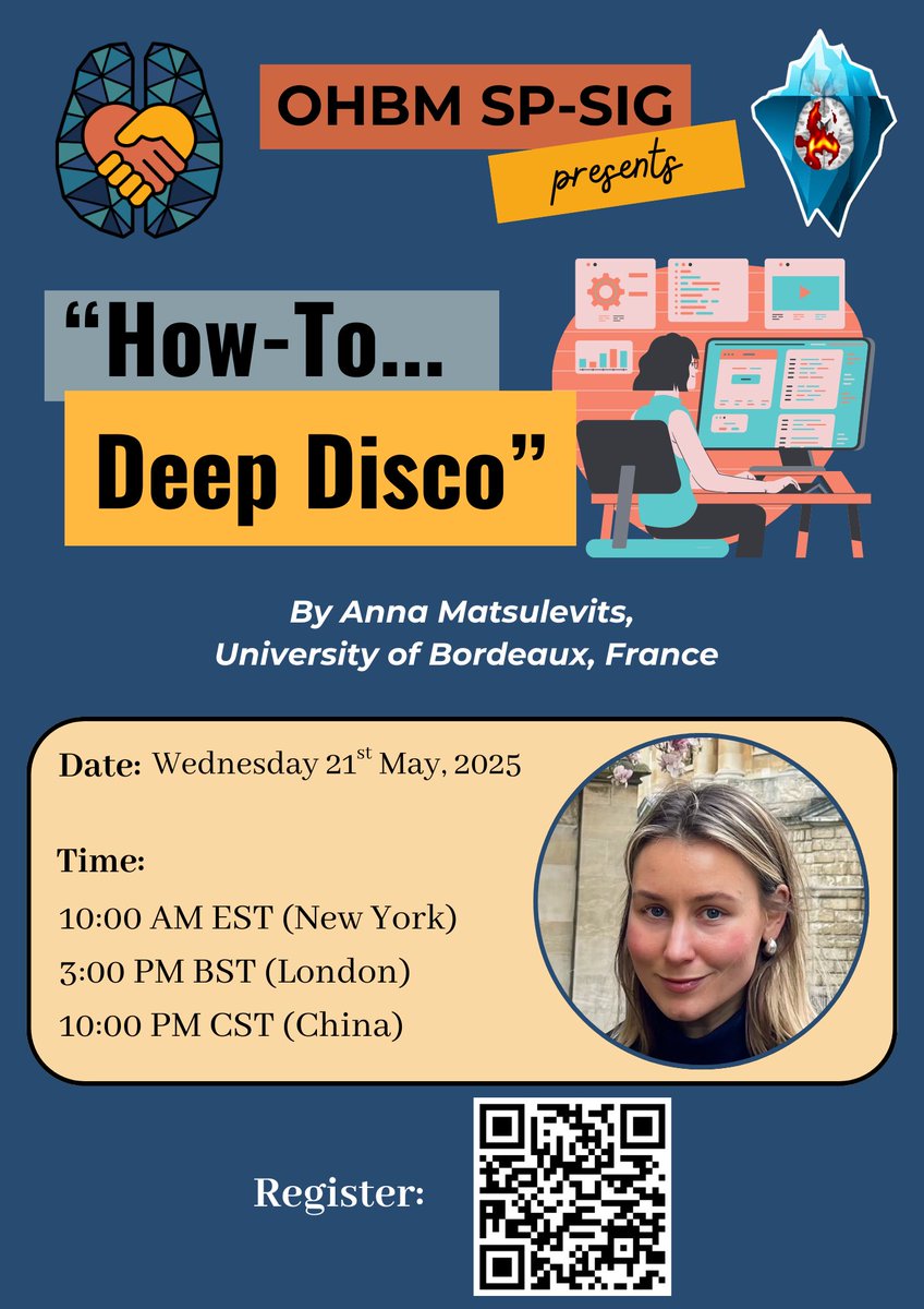 OHBM Trainees (@ohbm_trainees) on Twitter photo <a href="/ANNAMTSV/">Anna Matsulevits</a> We’re excited to see you all there!
10am EST, 3pm BST, 4pm CET, 10pm CST <a href="/ANNAMTSV/">Anna Matsulevits</a> We’re excited to see you all there!
10am EST, 3pm BST, 4pm CET, 10pm CST