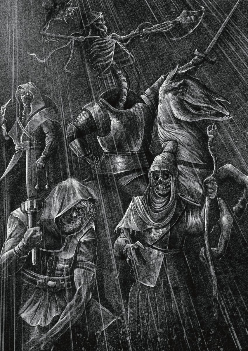 CatechismStudio's tweet photo. To survive the dangers of Sehrah, Sihr must learn a profession. There are many to choose from, but all fall under three main archetypes: Reapers (the martial warriors), Liches (the Magykly gifted), and Wraiths (the cunning and stealthy) https://t.co/tvOt1G76tD
