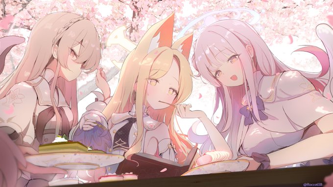 聖園ミカ(ブルアカ) ,桐藤ナギサ(ブルアカ) ,百合園セイア(ブルアカ
