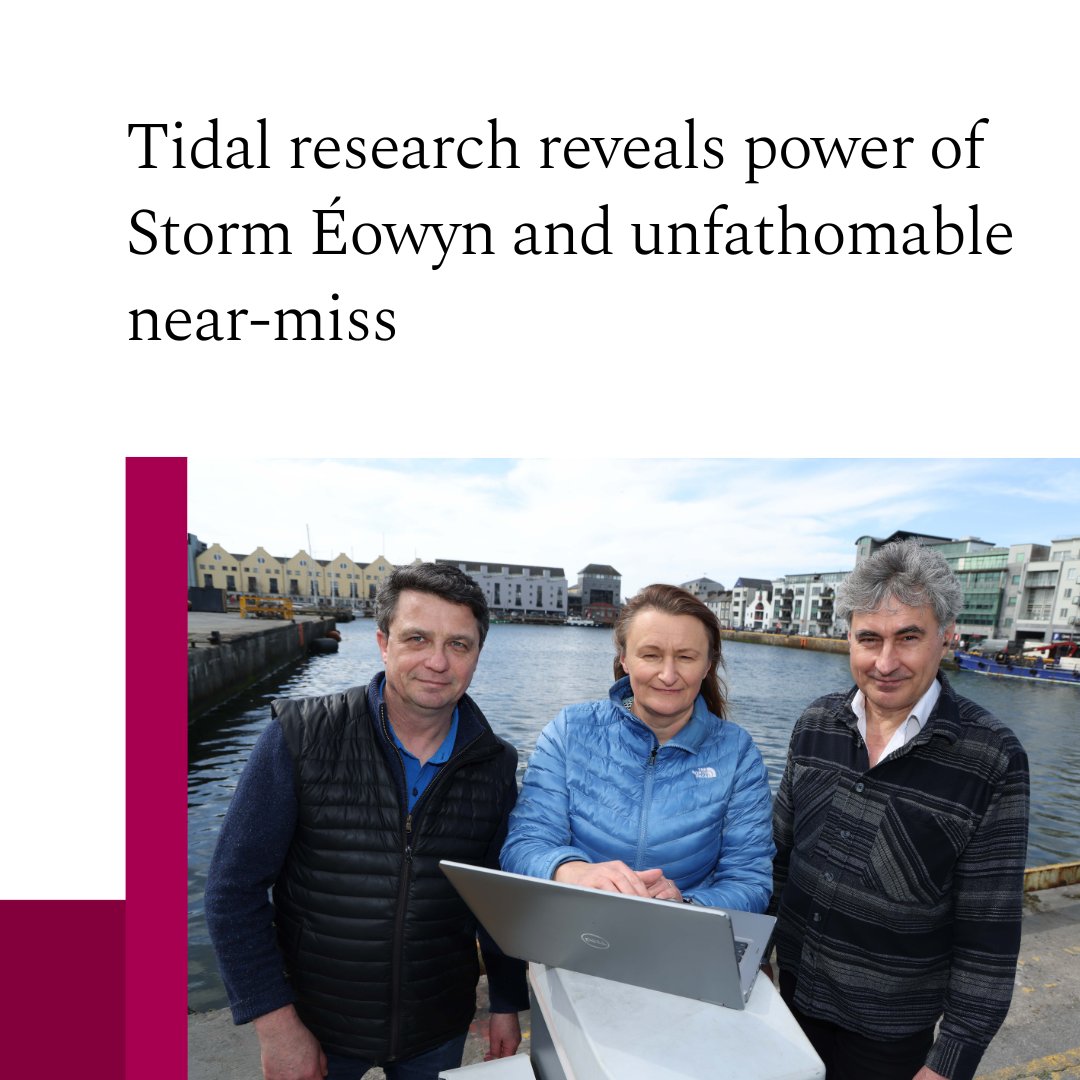 Ollscoil na Gaillimhe | University of Galway (@uniofgalway) on Twitter photo A research team at University of Galway has revealed that Storm Éowyn generated the highest storm surges ever recorded at key locations on Ireland’s western seaboard. <a href="/STEM_Galway/">STEM at University of Galway</a> Read more: universityofgalway.ie/about-us/news-… A research team at University of Galway has revealed that Storm Éowyn generated the highest storm surges ever recorded at key locations on Ireland’s western seaboard. <a href="/STEM_Galway/">STEM at University of Galway</a> Read more: universityofgalway.ie/about-us/news-…