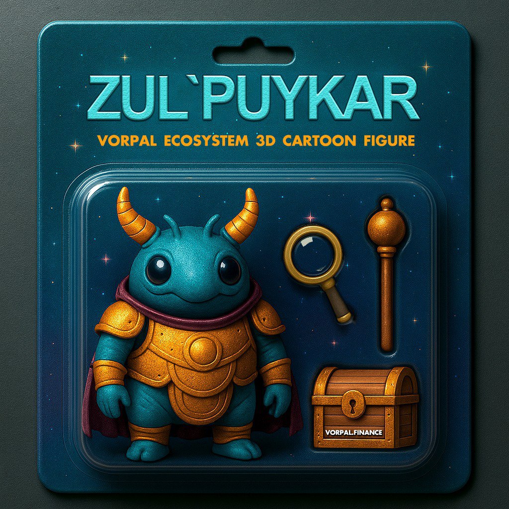 😀 Meet VORPAL mascot!

🎉 Introducing Zul'Puikar, the official #mascot of the #VORPAL ecosystem, now in the form of a collectible figure!

More info: t.me/VorpalAnnounce…