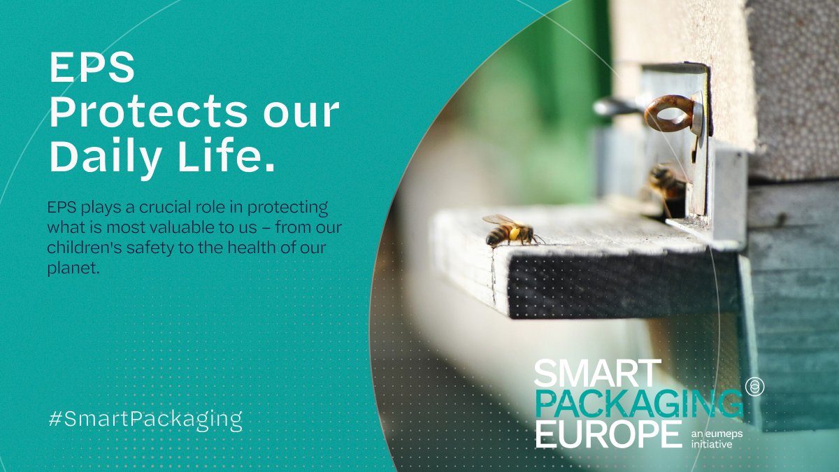🐝 EPS helps protect bees, food &amp; vaccines. With 98% air, it’s lightweight yet tough—perfect for sustainable safety in transport, health, and agriculture.

🔗 Read more: eumeps.eu/topics-packagi…

#eumeps #eps #environment #health #packaging #biodiversity