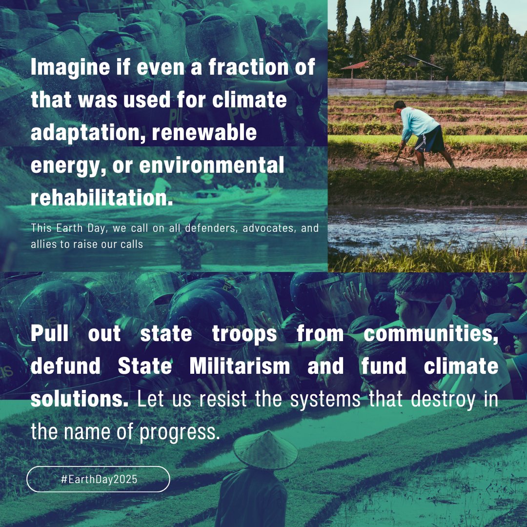 [Statement] Confronting Militarism in the Era of Climate Imperialism

"We need to be clear if we are to tackle these crises head-on: imperialism is the root cause of the climate crisis."

Read the full Earth Day statement here🌍: 
apned.net/earth-day-stat…