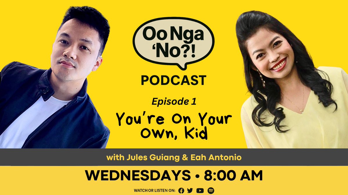 Oo Nga ‘No?! Episode 1: You’re On Your Own, Kid | Oo Nga 'No?! Marami tayong ganitong moments kaya just within 15 minutes, pag-usapan natin ang mga 'Oo Nga 'No?!' moments natin! Samahan sina <a href="/julesguiang/">Jules Guiang</a> at Eah Antonio tuwing Wednesday, 8:00 AM. #OoNgaNo