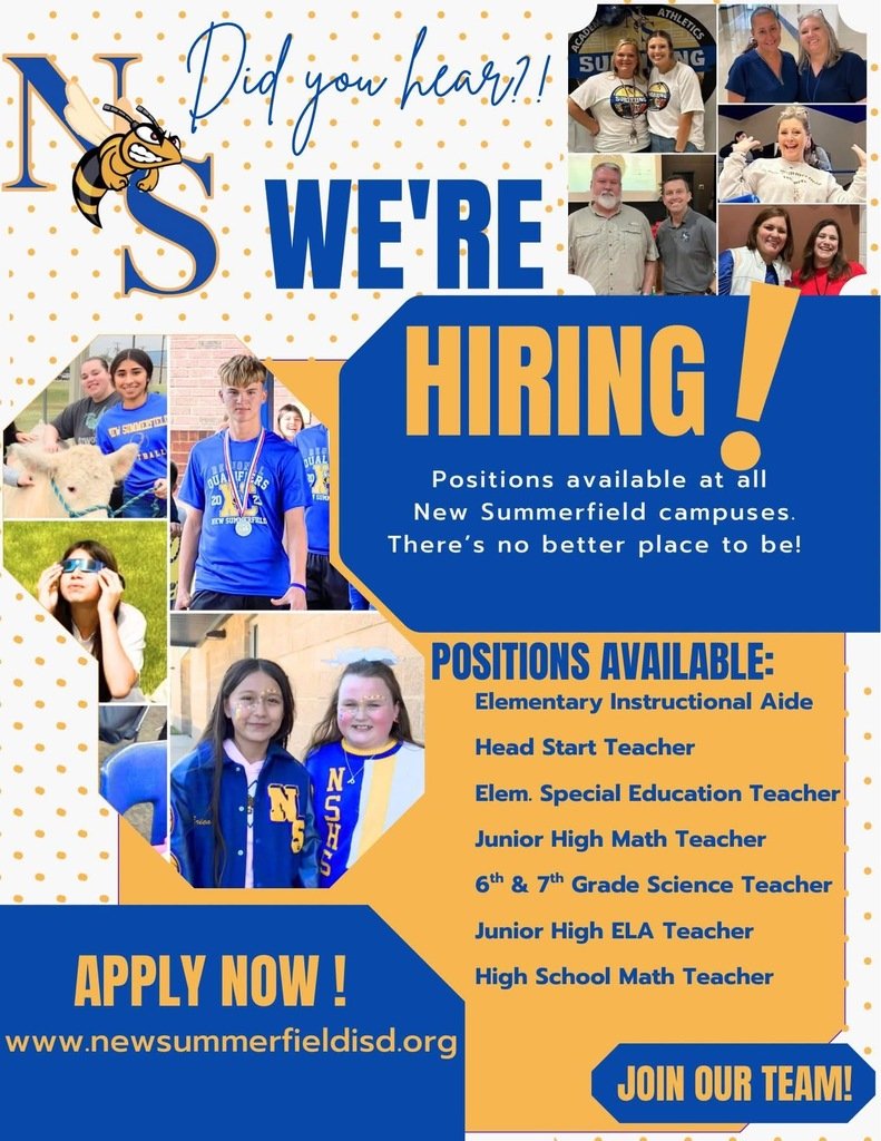 Did you hear?!  We're Hiring!!!