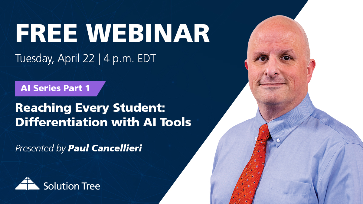 🚨 Reminder: Free Webinar with Paul Cancellieri TODAY!

Learn how #AI tools like #ChatGPT can help you differentiate faster and smarter.

✅ AI prompts
✅ Lesson design
✅ Personalized materials

🔗 Register: bit.ly/44sblAD

 #AIinEducation #TeacherPD #EdTech