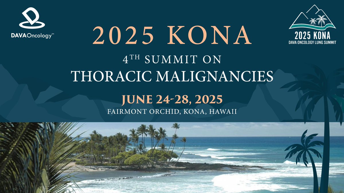 DAVA Oncology is back with the 4th Kona Summit on Thoracic Malignancies! 🌟 We're bringing together expert scientists &amp; clinicians to explore the latest advancements in thoracic cancer therapy. Check out the website for our confirmed faculty: dava.link/HawaiiLUNG25 #DAVALung