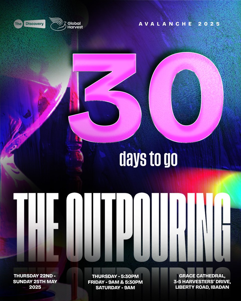 ddiscoveryclan's tweet photo. The countdown begins! ⏳ Just *30 days* until we gather, worship, and ignite our faith like never before 🔥🙌 Are you ready for what God has in store for you at Avalanche 2025? 

30DaysToGo #thediscovery #gharvest #theoutpouring #Avalanche2025 #youthconference #youngcommunity https://t.co/1UdTm8sBkm
