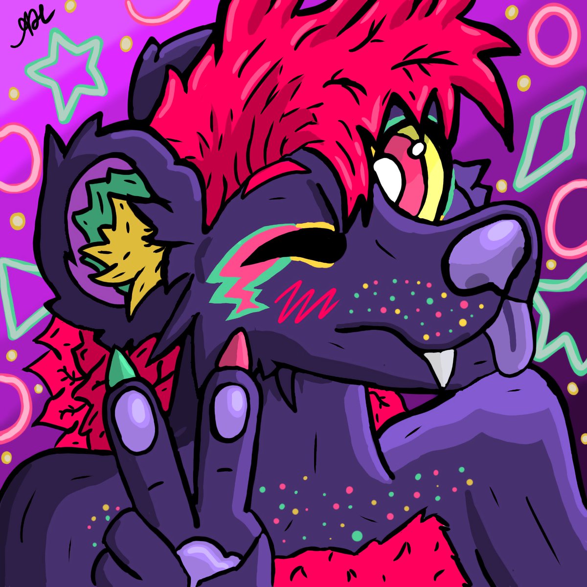 GoatboyAether's tweet photo. Tried making my friends sona as a first lil project!! love how it came out, but I have work to do :3

.

.

#’s bc im desperate for follows 😭
#furry #furryart #digitalart #xppen #hyena #art #drawing https://t.co/8Ly8GJxdKP