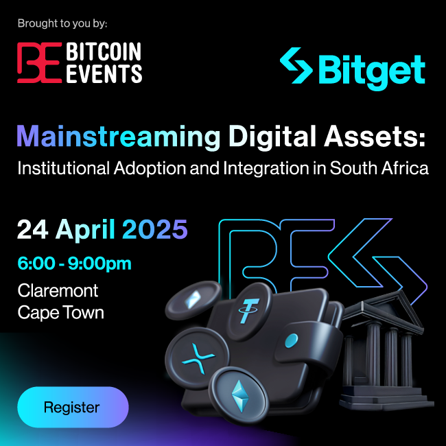 📢 We’re excited to be partnering with <a href="/bitgetglobal/">Bitget</a> and <a href="/BitgetAfrica/">Bitget Africa</a> for an exclusive in-person event in #CapeTown this week Thursday, on 24 April!

Mainstreaming Digital Assets: Institutional Adoption in South Africa

This event will dive into how South African financial