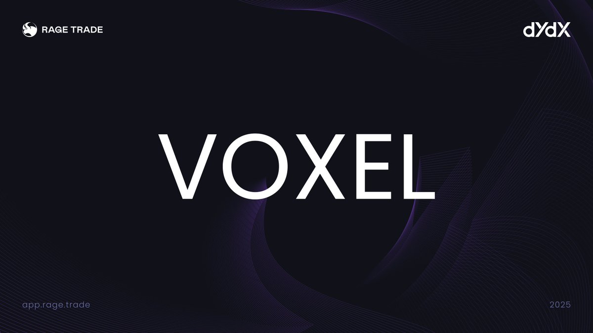 New Asset Listing!

You can now long or short $VOXEL on <a href="/dYdX/">dYdX</a> through Rage.

Trade $VOXEL here: app.rage.trade/trade/VOXEL-USD

<a href="/VoxieTactics/">Voxies</a>