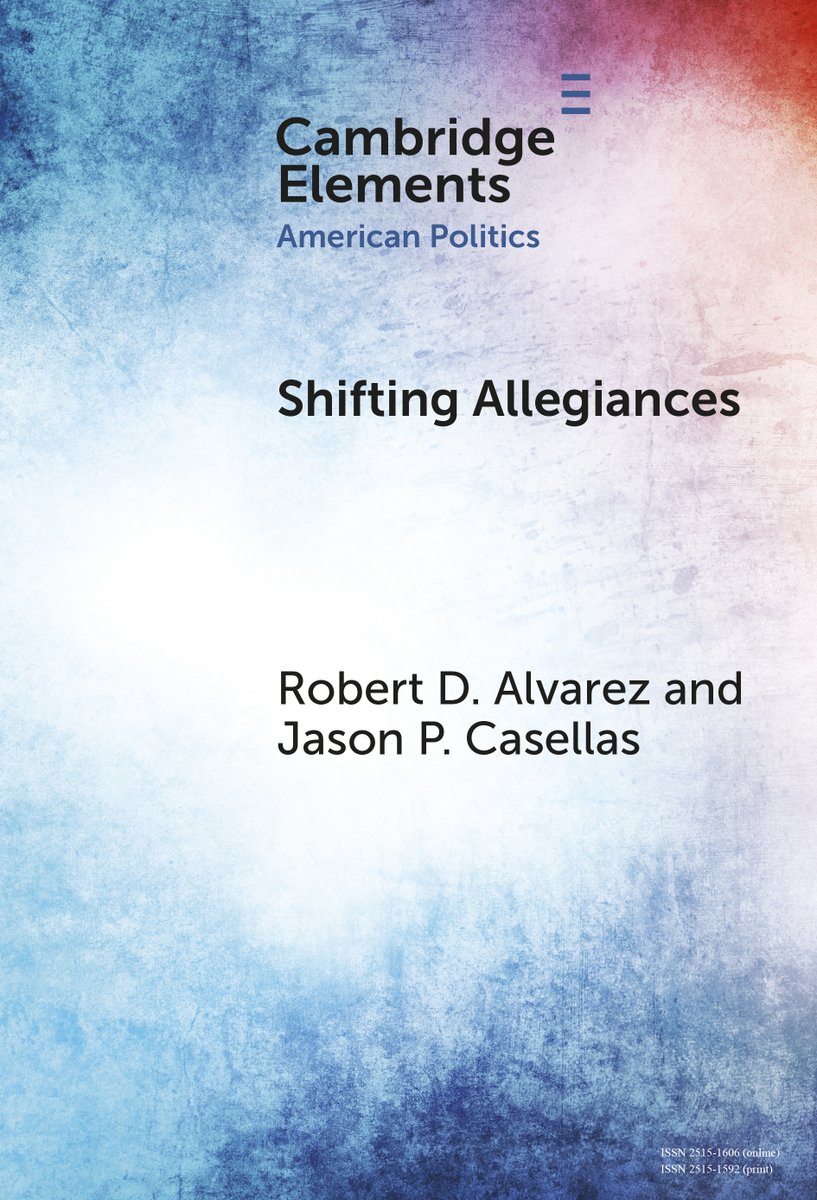 Cambridge University Press - Politics (@cup_polisci) on Twitter photo New Cambridge Element Shifting Allegiances by <a href="/RobertAlvarez05/">Robert Alvarez</a> and <a href="/jpcasellas/">Jason P. Casellas</a> is now free to read for 2 weeks!
cup.org/4jJU4Ym
#cambridgeelements #politics New Cambridge Element Shifting Allegiances by <a href="/RobertAlvarez05/">Robert Alvarez</a> and <a href="/jpcasellas/">Jason P. Casellas</a> is now free to read for 2 weeks!
cup.org/4jJU4Ym
#cambridgeelements #politics