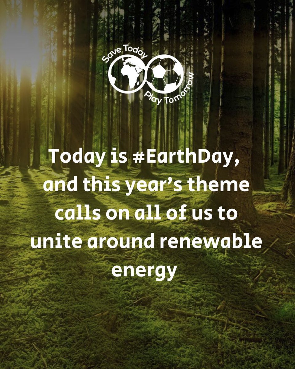 Today is #EarthDay 🌍 Let’s unite to triple clean electricity by 2030!

Grassroots sports clubs can help power real change by:

✅ Educating
✅ Advocating
✅ Mobilising

Read our quick wins to reduce your environmental impact here👉 buff.ly/p3yXs6z

#Sustainability
