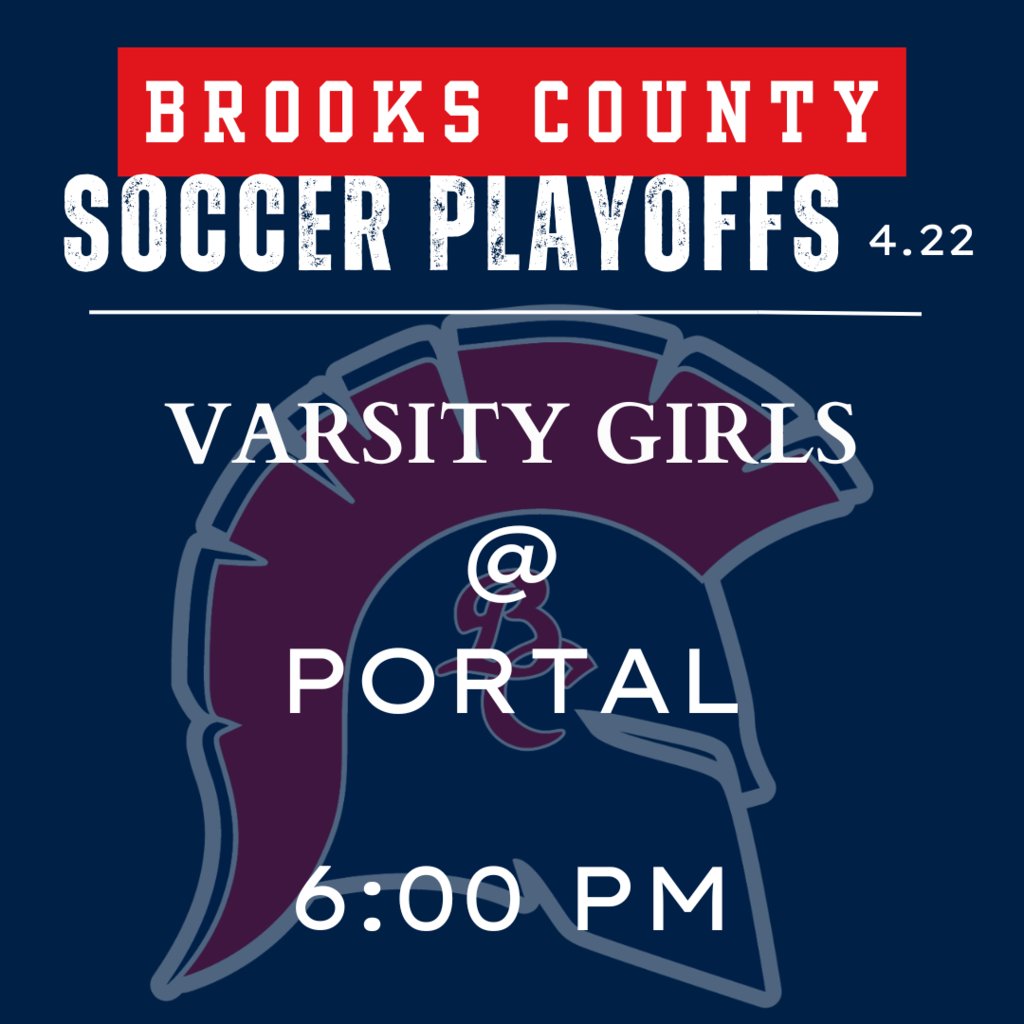 🎉It's Playoff Day!!

⚽Girls Varsity Soccer @ Portal
📍27245 Hwy 80
     West Portal, GA
⏰6:00 pm Kickoff
💲10 GoFan ONLY

#UN1TY🔗
#GoTrojans🔴🔵