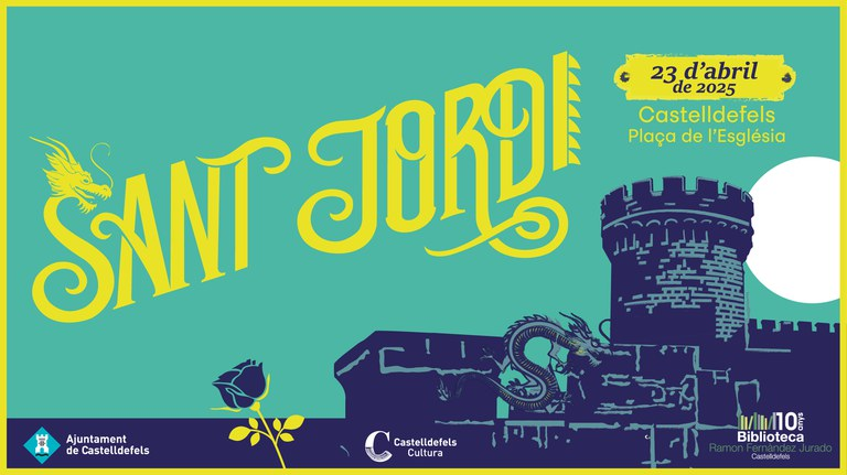 · La plaça de l’Església torna a ser l'epicentre d'una diada que comptarà amb parades de roses i llibres, mostra d'entitats, actuacions musicals (Sara Roy i Roger Padrós), etc  

· L'estand de #Castelldefels Cultura inclou la signatura de llibres per part de 20 autors/es locals