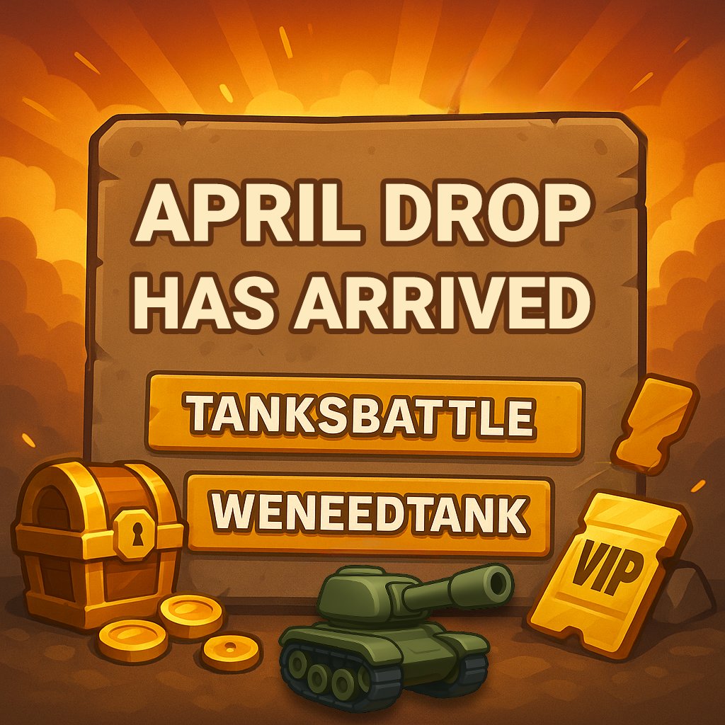 trovolive's tweet photo. April Drop is here! 🎁
Celebrate Tanks Battle with exclusive rewards! 💚
To redeem in Battleground!:
1️⃣ Menu Sidebar
2️⃣ Redeem Codes
3️⃣ Paste your code & enjoy!
#Trovo #Battleground #TanksBattle #AprilDrop https://t.co/PZ9ipLPOqg