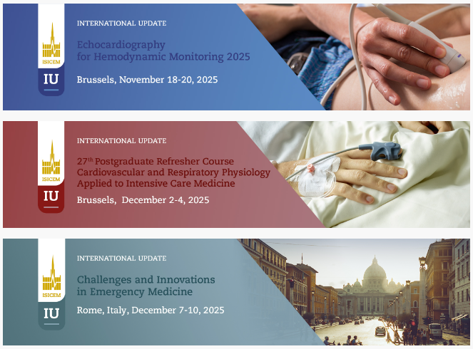 ISICEM (@isicem) on Twitter photo Join Us for Our International Update Courses!
Registrations are now open.
isicem.org
#LearnwithISICEM #echocardiography #hemodynamic #emergencymedicine Join Us for Our International Update Courses!
Registrations are now open.
isicem.org
#LearnwithISICEM #echocardiography #hemodynamic #emergencymedicine