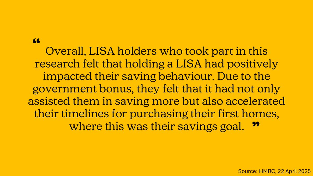Is the LISA a game changer? Not really, but it helps younger savers a bit ... is my takeaway from the HMRC's new research. gov.uk/government/pub…