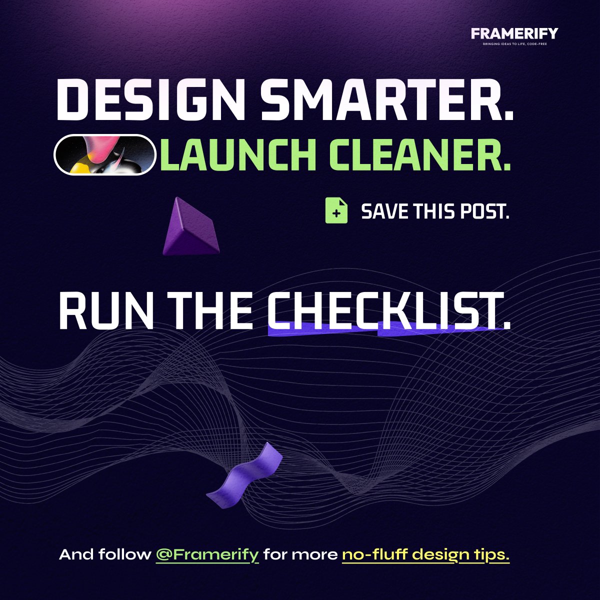 framerify's tweet image. 🚀 At @framerify, we don’t forget these 4 essentials when launching a site. ✅ Double-check before you go live! 

#uxtips #webdesign #framerify #nocode